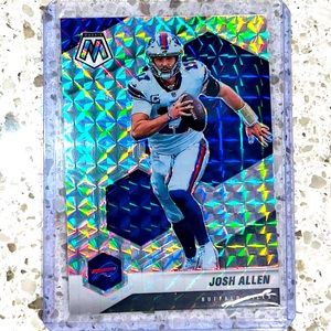 JOSH ALLEN SILVER MOSAIC PRIZM CARD 2021 BUFFALO BILLS